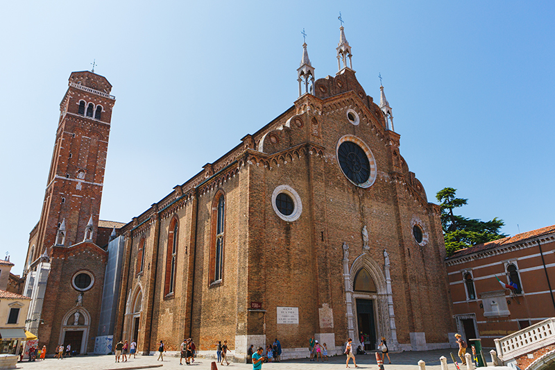 Maria Gloriosa dei Frari Church in Venice, Italy (Basilica di Sa